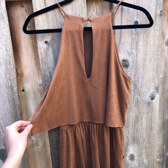 Suede brown romper - Picture 5 of 12